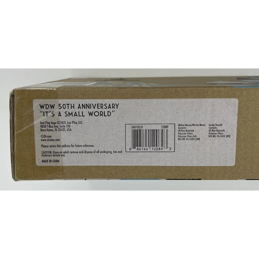 New Disney World Its A Small World 50th Anniversary Limited Edition Plush SEALED